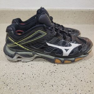 Mizuno Womens Wave Lightning RX3 Volleyball Shoes Black V1GC140205 Lace Up 6.5